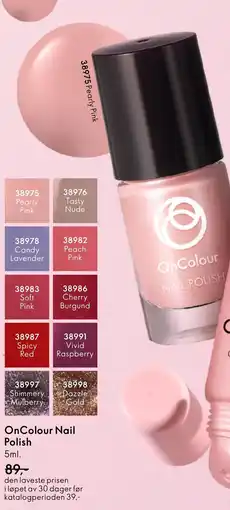 Oriflame On Colour Nail Polish tilbud