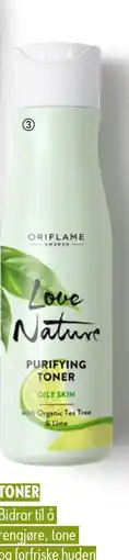 Oriflame Love Nature Purifying Toner with Organic Tea Tree & Lime tilbud
