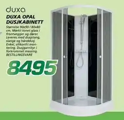 Coop Byggmix DUXA OPAL DUSJKABINETT tilbud