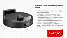 Clas Ohlson Roborock Q7 TF robotstøvsuger med mopp tilbud