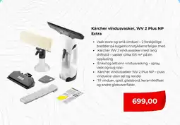 Clas Ohlson Kärcher vindusvasker, WV 2 Plus NP Extra tilbud
