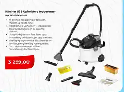 Clas Ohlson Kärcher SE 5 Upholstery tepperenser og tekstilvasker tilbud