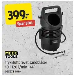 Jula Trykkluftdrevet sandblåser 10 l 120 l/min 1/4” tilbud