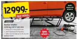 Jula Bærbar billøfter 2250 kg 230 V 542 mm tilbud