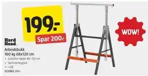 Jula Arbeidsbukk 160 kg 68x120 cm tilbud