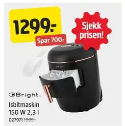 Jula Isbitmaskin 150 W 2,3 l tilbud