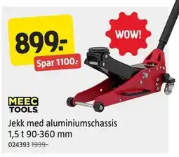 Jula Jekk med aluminiumschassis 1,5 t 90-360 mm tilbud