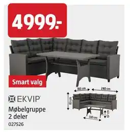 Jula Møbelgruppe 2 deler tilbud