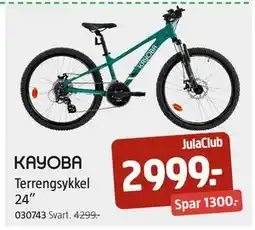 Jula Terrengsykkel 24”, Medlemspris tilbud