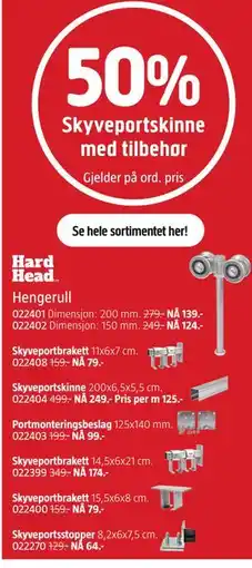 Jula Skyveportskinne med tilbehør tilbud