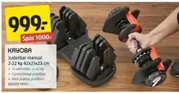 Jula Justerbar manual 2-22 kg 42x21x23 cm tilbud