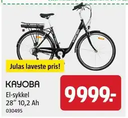Jula El-sykkel 28” 10,2 Ah tilbud