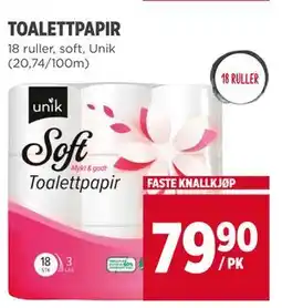 Meny TOALETTPAPIR tilbud