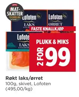 Meny Røkt laks/ørret tilbud