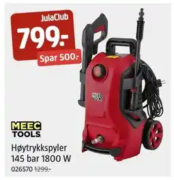 Jula Høytrykkspyler 145 bar 1800 W, Medlemspris tilbud