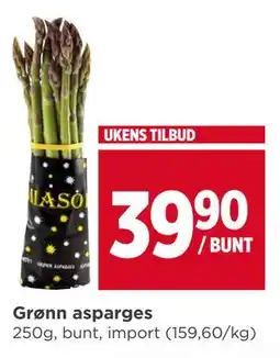 Meny Grønn asparges tilbud