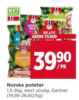 Meny Norske poteter tilbud