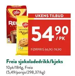 Jacobs Freia sjokoladedrikk/kjeks tilbud