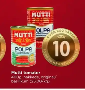 Meny Mutti tomater tilbud