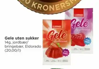 Meny Gele uten sukker tilbud