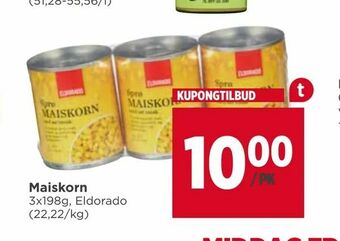 Meny Maiskorn tilbud