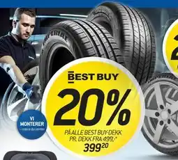 Thansen 20% PÅ ALLE BEST BUY-DEKK PR. DEKK tilbud