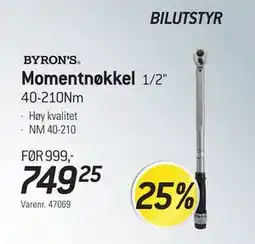 Thansen Momentnøkkel tilbud