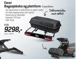 Thansen Bagasjeboks og plattform tilbud