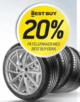 Thansen 20% PÅ FELGPAKKER MED BEST BUY-DEKK tilbud