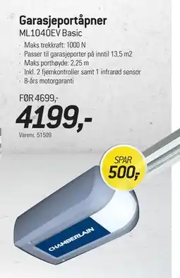 Thansen Garasjeportåpner tilbud