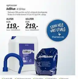 Thansen AdBlue tilbud