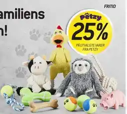 Thansen 25% PÅ UTVALGTE VARER FRA PETZY tilbud