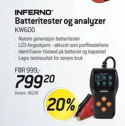 Thansen Batteritester og analyzer tilbud