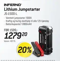 Thansen Lithium Jumpstarter tilbud