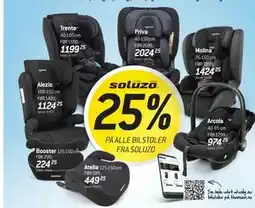 Thansen 25% PÅ ALLE BILSTOLER FRA SOLUZO tilbud