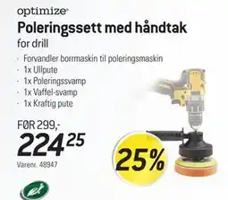 Thansen Poleringssett med håndtak tilbud