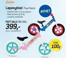 Thansen Løpesykkel tilbud