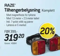 Thansen Tilhengerbelysning tilbud