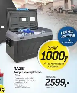 Thansen Kompressor kjøleboks tilbud