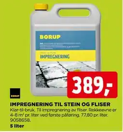jem & fix IMPREGNERING TIL STEIN OG FLISER tilbud