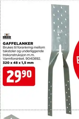 jem & fix GAFFELANKER tilbud