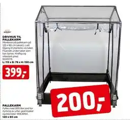 jem & fix DRIVHUS TIL PALLEKARM tilbud