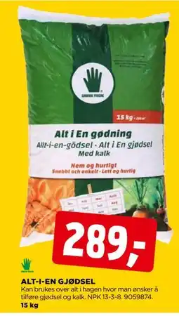 jem & fix ALT-I-EN GJØDSEL tilbud