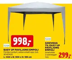 jem & fix EASY UP PAVILJONG EMPOLI tilbud