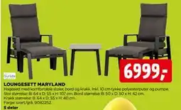 jem & fix LOUNGESETT MARYLAND tilbud