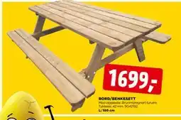 jem & fix BORD/BENKESETT tilbud