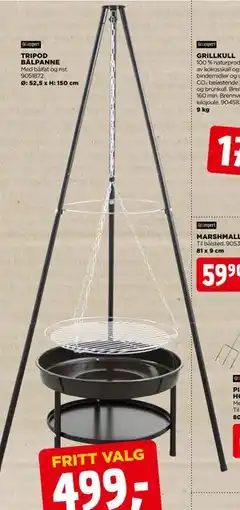 jem & fix TRIPOD BÅLPANNE tilbud
