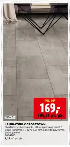 jem & fix LAMINATGULV CROSSTOWN tilbud