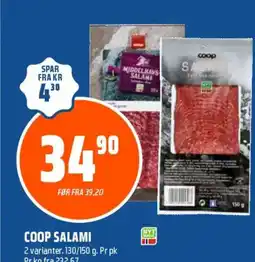 Coop Obs Coop salami tilbud