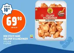 Coop Obs Den stolte hane lollipop kyllingvinger tilbud